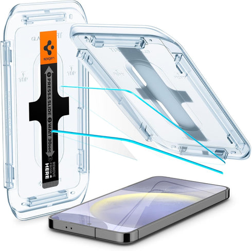 Spigen GlasTR EZ Fit Tempered Glass Screen Protector for Galaxy S24 Plus - Case Friendly - 2 Pack