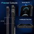 DEERLAMN iPhone 12 Pro Max Case, 6.7" Military Grade Shockproof, Slide Camera Cover, Screen Protector, Kickstand - Black