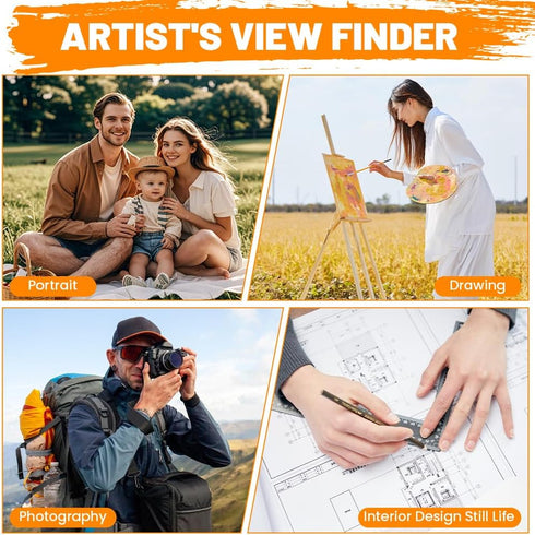 Trenqular View Finder,View Catcher with Sliding Mechanism, View-Finder with Color Isolation, View-Finder