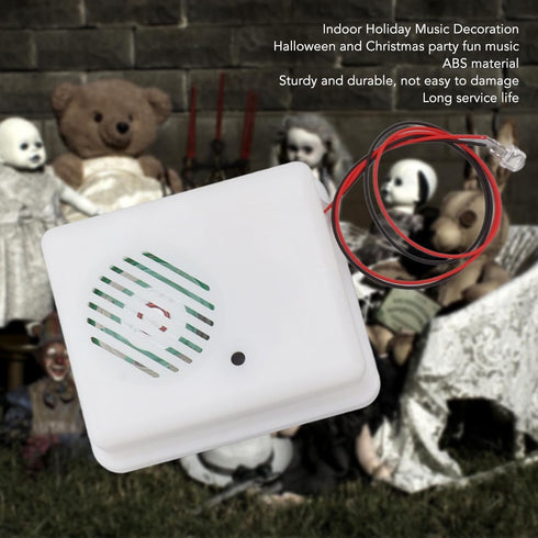 Halloween Sound Sensor, Scary Sound Speaker Machine for Haunted House Theme Party, Horror Tricky Screaming Speaker
