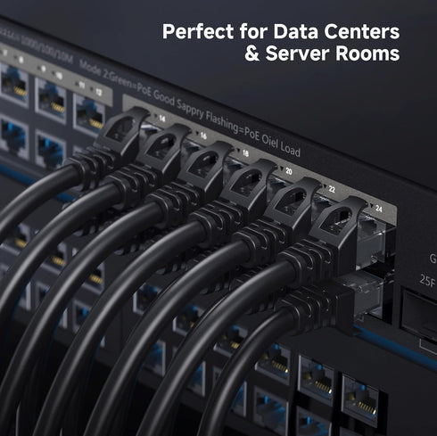 10Gbps 6 100ft, 6 Cat6 Cable Matters Snagless Long Cat Ethernet Cable - Cat Cable, Cord, Ethernet Cord, Black