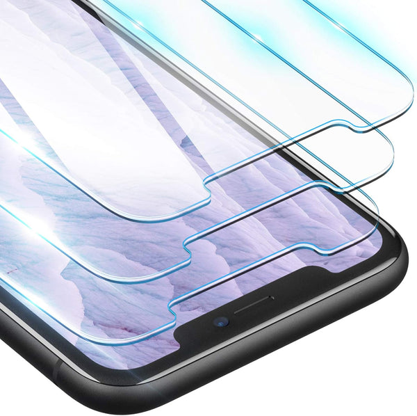 ORIbox Glass Screen Protector for iPhone 11, XR - Tempered Glass, 3-Count (Pack of 1), Clear
