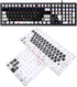 Hilitand Universal Desktop Computer Keyboard Sticker for 84 to 108 Key Keyboard, JP-603 PVC Frosted DIY Mechanical