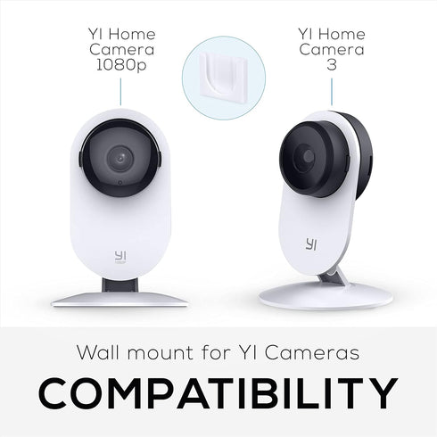 Wall Mount for YI Home Security Camera, 3 Pack Adhesive Holder with Strong 3M VHB Tape