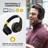 PowerLocus Bluetooth Over-Ear Headphones, Wireless and Wired Headsets with Built-in Mic, Foldable, Micro SD/TF, FM for
