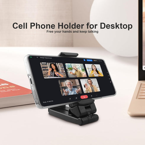 Airplane Phone Holder, Hands Free Compact Travel Phone Mount with 360 Degree Rotation for Universal Use