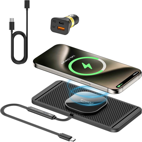 POLMXS Magnetic Wireless Charger car Fast Charging pad Wireless Phone Charger Cell Phone