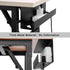 Under Desk Cable Management Tray 17 Inch, 2 Pack Sturdy Metal Tray for Desk Cord Management, Black
