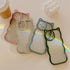 Cute Cat Ears iPhone 11 Case for Women/Girls, Green Glitter Bling, Shockproof, Anti-Scratch, Curly Wave Design.