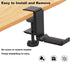 Foldable Aluminum Headphone Stand Hanger with Cable Organizer, Non-Slip Desk Hook for Universal Headphone Mount
