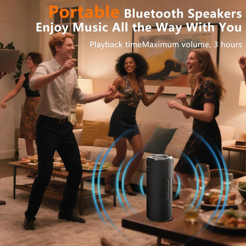 BYANDBY IPX5 2 12W 5.3, Bluetooth Speaker with Waterproof Portable, Long Playtime, Wireless Stereo Pairing, Stereo