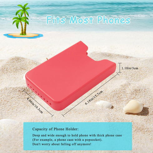 Bogg Bag Phone Holder, Waterproof Silicone Case Holder Compatible with All Bogg Bags, Sturdy Accessories for Beach Tote