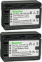 Kastar 2-Pack Battery VW-VBK180 Replacement for Panasonic SDR-S50K, SDR-S50N, SDR-S50P, SDR-S50PC Camera
