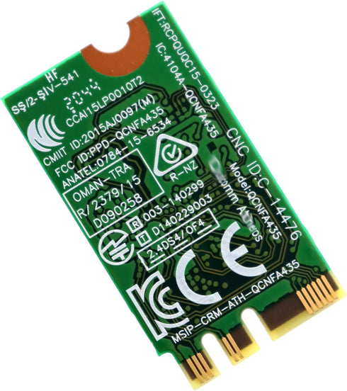 QCNFA435 QCA9377 802.11ac 433Mbps M.2 NGFF WiFi Adapter, Wireless WLAN Card with Bluetooth 4.1 for Dell
