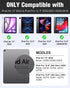 MoKo Keyboard Case for iPad Air 13 Inch with Keyboard M2 2024, Multi-Angle Magnetic Stand Cover, Detachable Bluetooth