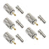 PL259 Coax Connectors, 5 Pack PL-259 UHF Male Solder Connectors with UG-175 Reducer for RG-58, RG-213