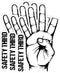 Set 3PCS 2 Inches - Safety Third Sticker Funny Construction Welder Mechanics
