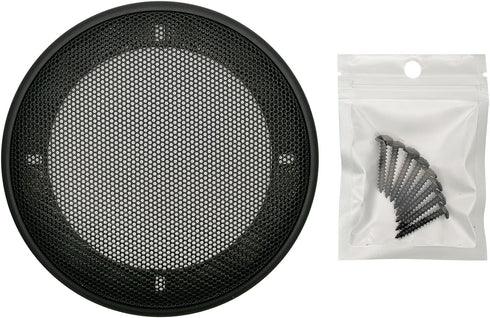 4" Speaker Grill Covers, Car Speaker Subwoofer Guard Protector, ABS Plastic Frame with Metal Mesh, Black - 2Pcs