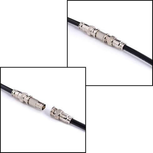 THE CIMPLE CO BNC Compression Connector - Pack of 10 for RG6 Coaxial Cable, Male BNC Connectors for CCTV