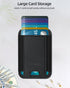 Phone Card Holder, Premium Leather Stick-On Wallet, Strong Adhesive Pocket for iPhone, Samsung & Most Smartphones, Fit