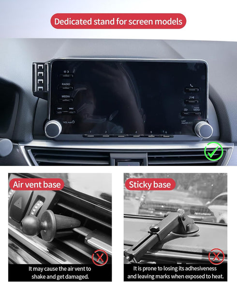 Masergogo 2018-2022, 8" 360 Car Phone Holder for Honda Accord/Hybrid Screen Fixed Clip, Auto Accessories Navigation