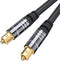 BlueRigger Digital Optical Audio Toslink Cable (6FT, Fiber Optic, Aluminum Shell, 24K