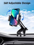 Qhumility 3-in-1 2025 360 Car Phone Holder, Upgraded Phone Mount for Car Dashboard Air Vent Windshield, Adjustable Car
