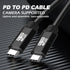 USB C to USB C Cable 40FT, 100W 4K60HZ USB3.2 GEN2x2 Fast Charging & Sync for Xreal MacBook Pro, iPhone 15
