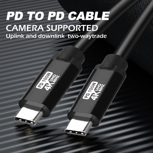 USB C to USB C Cable 20FT, 100W 4K60HZ USB3.2 GEN2x2, USB C Video Output Fast Charging & Sync for Xreal MacBook Pro,