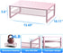 gianotter 2-Tier Metal Monitor Stand Riser, Desk Accessories & Workspace Organizer for Office Supplies, Pink