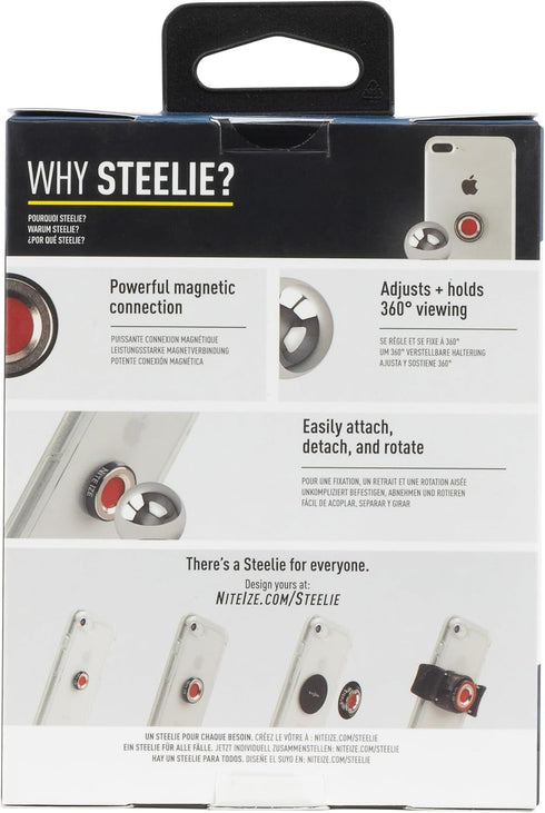 Nite Ize Steelie Pedestal Mount, Additional Magnetic Cell Phone Stand for Steelie Mounting Systems