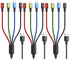 4A Multi Charging Cable 3Pack - 4FT 4 in 1 Fast Charger for Samsung Galaxy, LG, Huawei & More (IP/Type C/Micro USB)