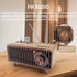 YIONGTAF AUX/USB/TF/MP3 Retro Portable Rechargeable FM Radio Bluetooth Speaker with Dual Speaker Stereo, Player, TWS
