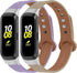FitTurn Leather Quick Release Watch Band Strap Compatible with Samsung Galaxy Fit SM-R370 Fitness Tracker for Women Men