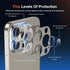 2 Pack Camera Lens Protector for iPhone 15 Pro Max/iPhone 15 Pro, Titanium Alloy Glass Camera Cover Screen, Anti-drop, Case Friendly ? (Golden, 15 Pro / 15 Pro Max)