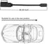 AMI Charging Cable Adapter for Audi VW Jetta Tiguan, 1M AUX MMI MDI Car Charge Cable (Charge ONLY)