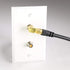 THE CIMPLE CO Gold Coaxial Cable Right Angle Connector - 4 Pack for Tight Corners and Flat Panel TV Mounting