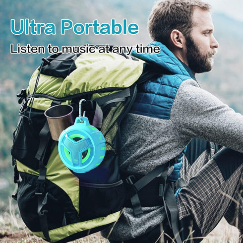 EBODA Waterproof Bluetooth Shower Speaker, IPX7 Floating Portable Wireless Speaker, 24H Playtime with RGB Light for