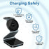 Aluminum Alloy 3 in 1 Wireless Charger Stand - Mag-Safe Compatible with iPhone 15/14/13/12, iWatch, AirPods (Cable