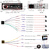 Single Din Car Stereo Bluetooth Car Radio, Car Audio with Handsfree and App Control, LSLYA 4X50W Car Radio Supports FM,