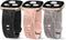 Minyee 3 Packs Floral Engraved Band for Fitbit Versa 4/3/Sense 2, Cute Soft Silicone Dandelion Pattern Strap