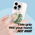 On The Grip OnTheGrip Compatible with Magsafe Magnetic Cute Acrylic Tropical Leaf Design Collapsible Mobile Phone Grip