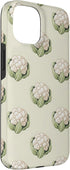 Cauliflower Pattern Art Cases 15 Cauliflower Boho Vegetable Pattern Motif Case for iPhone