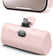 L.LYFOVR Lightweight Pink USB C Power Bank Portable Charger 5000mah with Kickstand for