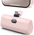 L.LYFOVR Lightweight Pink USB C Power Bank Portable Charger 5000mah with Kickstand for