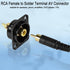QIANRENON Gold Plated RCA Panel Mount Adapter, RCA Female to Solder Terminal AV Connector for Audio Video