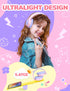 iClever Kids Headphones with Cord, 85dBA Safe Volume Wired Headphones for Kids, Over Ear for School/Tablet (Pink)