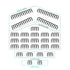 LINKUP Combs for PSU Cable Extension - 4 x 24 P, 16 x 8 P, 4 x 6 P, Black