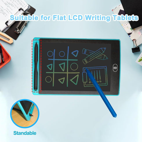 Replacement Drawing Pen for LCD Writing Tablets, 8 Elastic Lanyards, Colorful Stylus for Kids Drawing Tablet (8 PCS)