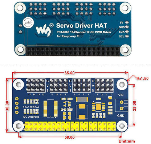 MakerFocus 16 12 I2C 5 4 3B+ 3B PWM Servo Motor Driver IIC Module Channel PWM Outputs Bit Resolution Compatible